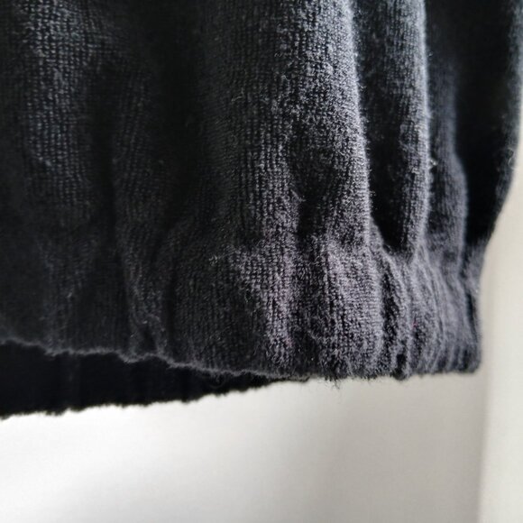 Y2K Vintage Juicy Couture Black & White Cap Sleeves Terry Cloth Tee - Picture 4 of 11